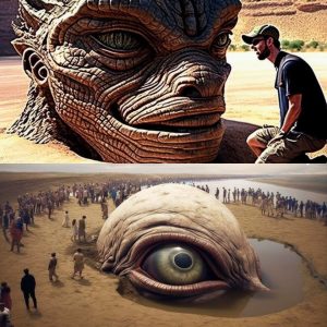 Recent disturbing discoveries by archaeologists about giant eyes.