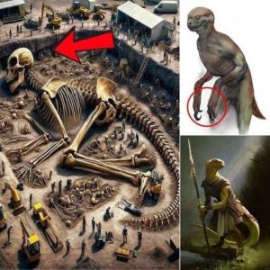 Ancient Wonders Unveiled: Archaeologists Discover Mysterious Dinosaur-Human Hybrid Civilization!.