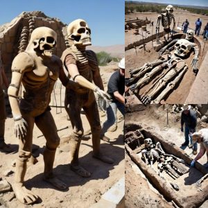 Archaeologists Unearth 50-Foot Humanoid Skeleton in Ancient Cemetery: A Giant Discovery!