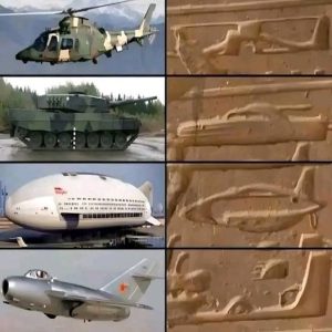 Las tallas del Antiguo Egipto se asemejan a helicópteros, tanques y aviones modernos: ¿evidencia de que los extraterrestres construyeron las pirámides?