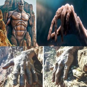 Horror in Grand Canyon, giant stone man makes the whole world terrified