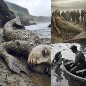 Incredible Discovery: 200-Year-Old Mermaid Washes Ashore on the Coast of England, Astonishing Onlookers.