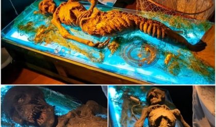 "Shocked by the mummy of a mermaid with a monstrous face: After almost 200 thousand years, the astonishing story of its origin finally comes to light..."