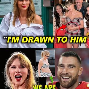 Shocking revelation! Taylor Swift sparks pregnancy rumors while Travis Kelce tenderly caresses her bump in a viral photo. Discover the hidden details behind this heartwarming image that has everyone speechless!